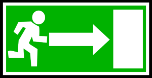 emergency exit signs