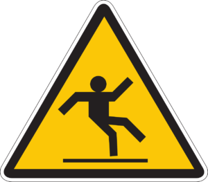 slippery surface signs