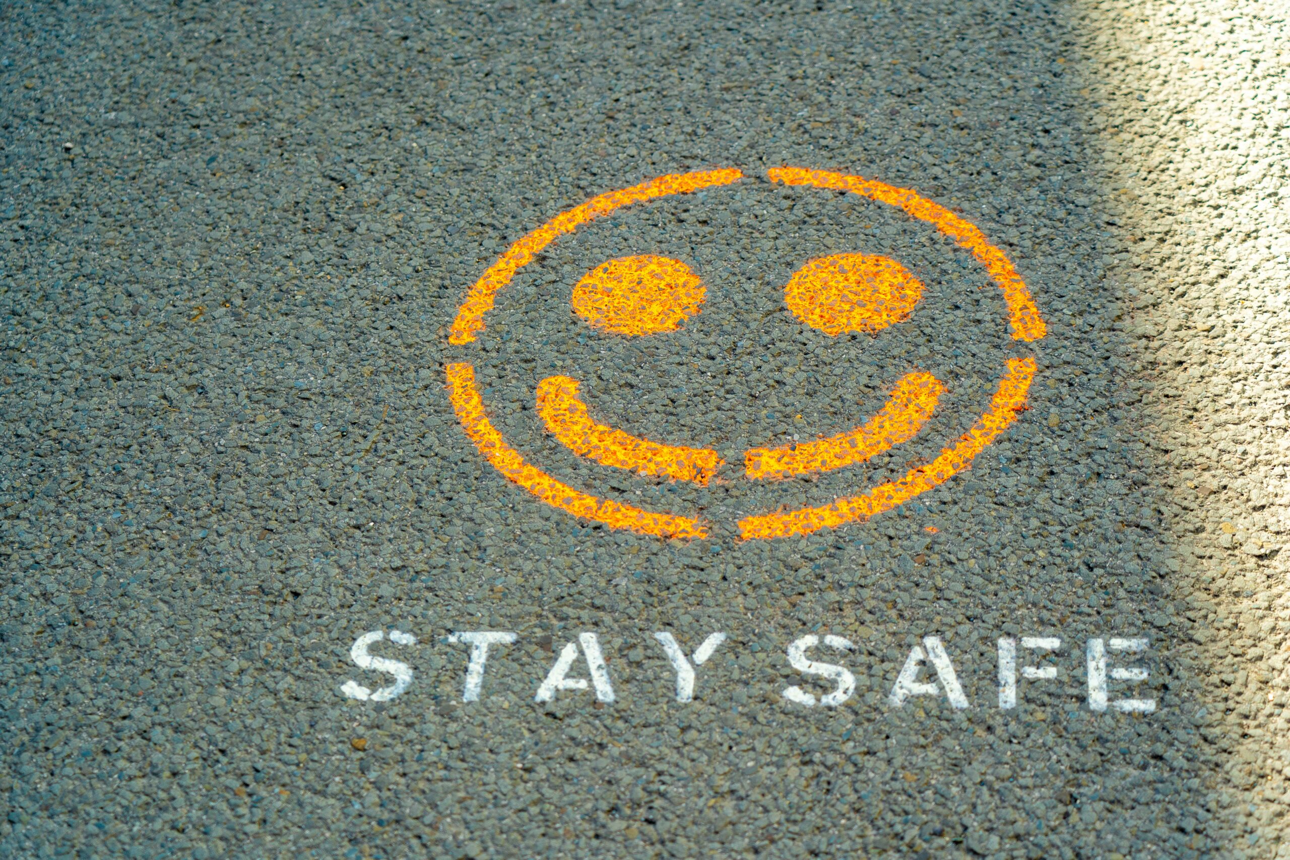 stay safe sign to show the outcome of COSHH best practice
