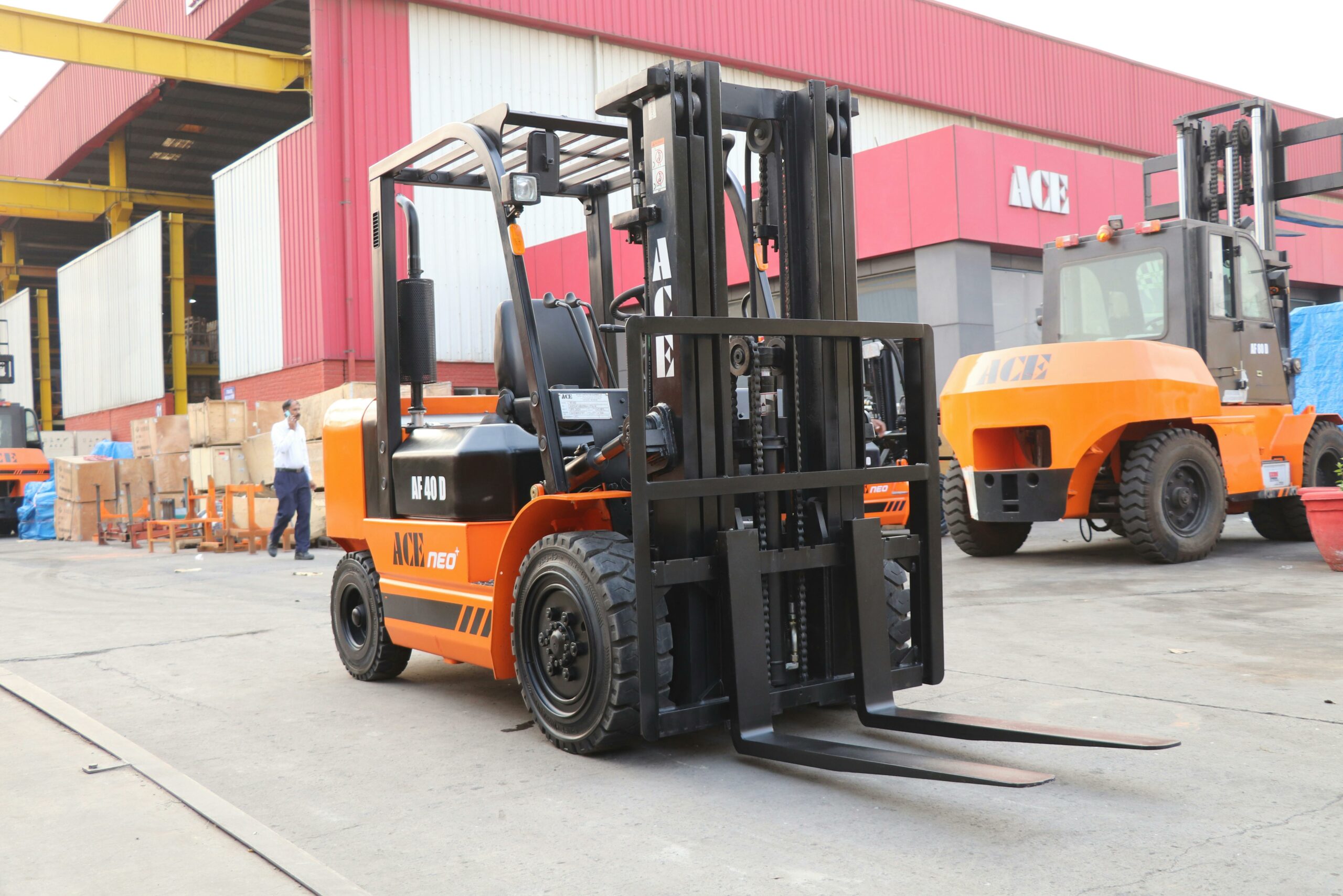 forklift truck covered in a lifting equipment inspection