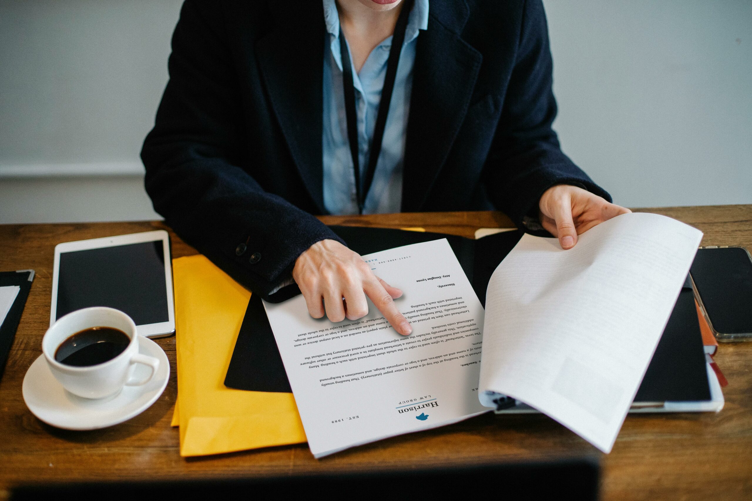 a health and safety specialist drafting an appeal for an FFI